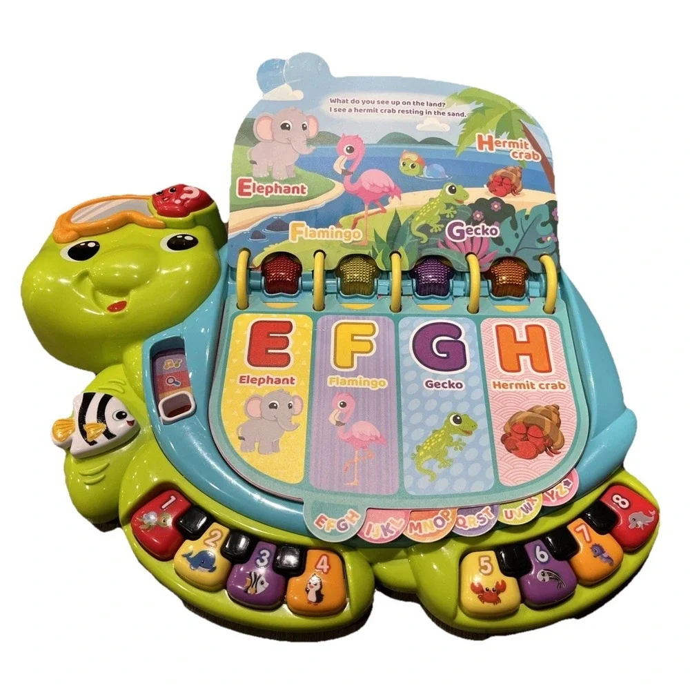 VTech Touch & Teach Sea Turtle Toy Preowned Condition
